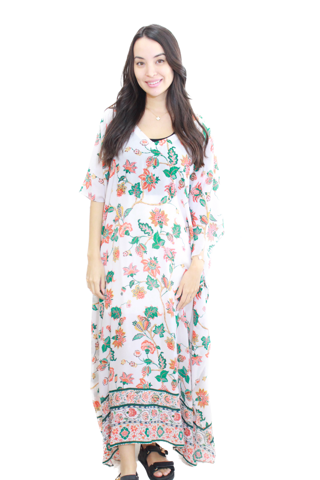 Long Silk Kaftan | Meisha