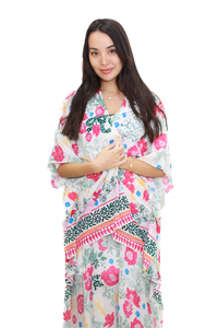 Long Silk Kaftan | Anisha