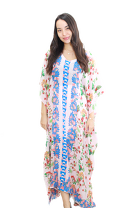 Long Silk Kaftan | Kahlia